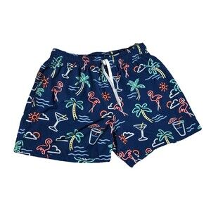 Chubbies Swimsuit Men’s Large Blue Tropical Theme 5.5” Inseam